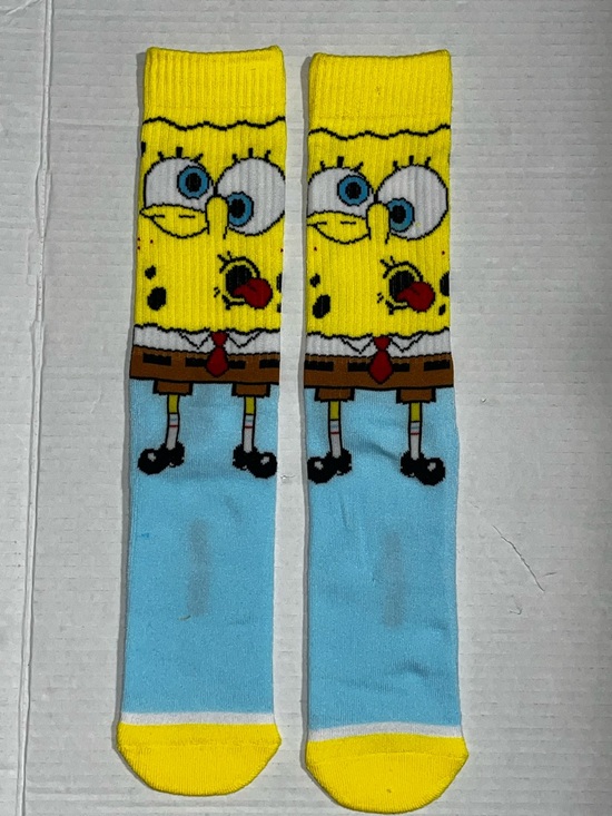 Nickelodeon Other - Sponge Athletic Character Socks - Mens Cartoon Crew Socks